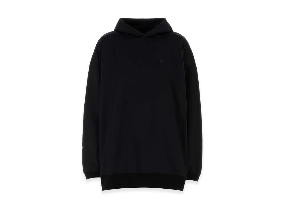 GUCCI Women's Cotton Blend Oversize Sweatshirt "Black"