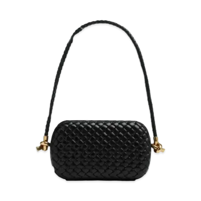 Bottega Veneta Knot Shoulder Strap Evening Bag "Black"
