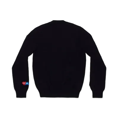 PLAY COMME des GARCONS Invader Women's Lambswool Cardigan "Black"