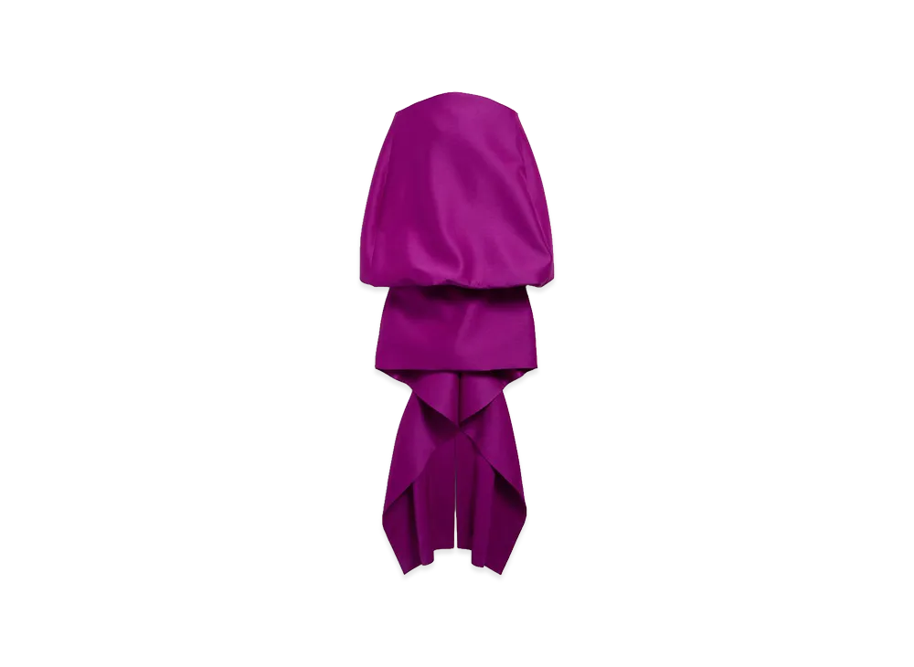 BALENCIAGA Women's Off Shoulder Dress "Purple"