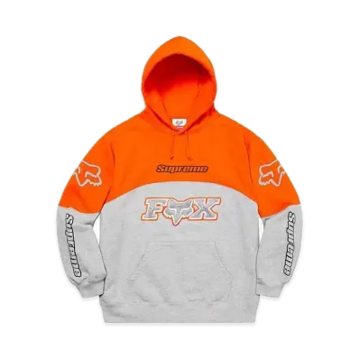 Supreme x Fox Racing Hooded Sweatshirt "Grey"