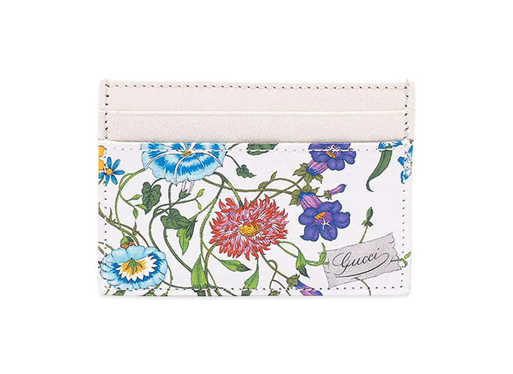GUCCI Women's Essence Flora Cardcase "White"