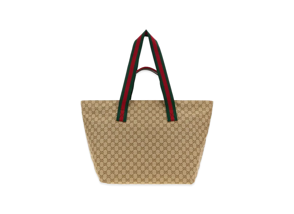 GUCCI GG Fabric Medium Shopping Bag "Beige"