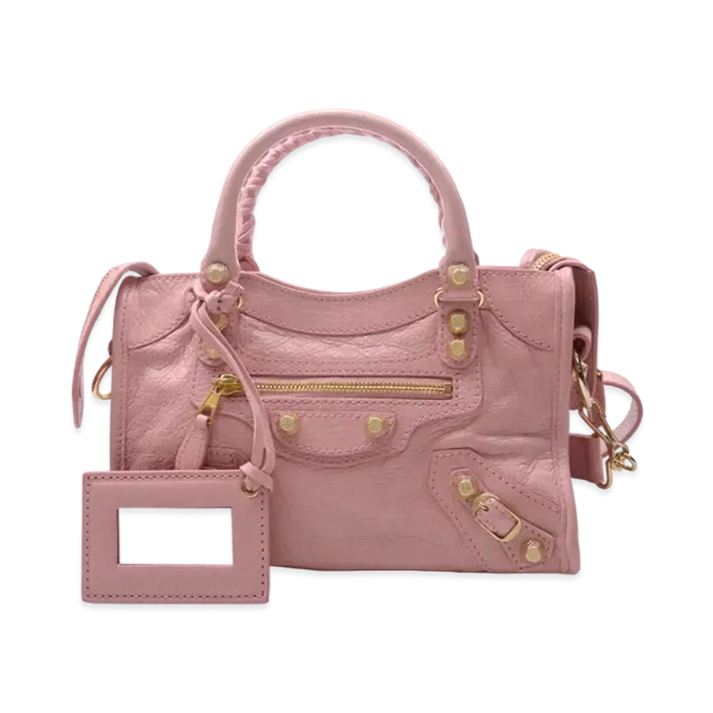 BALENCIAGA Handbag Lambskin "Pink"