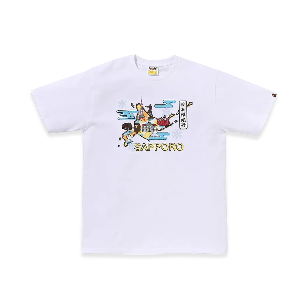 A BATHING APE Sapporo Daimaru Tee "White"