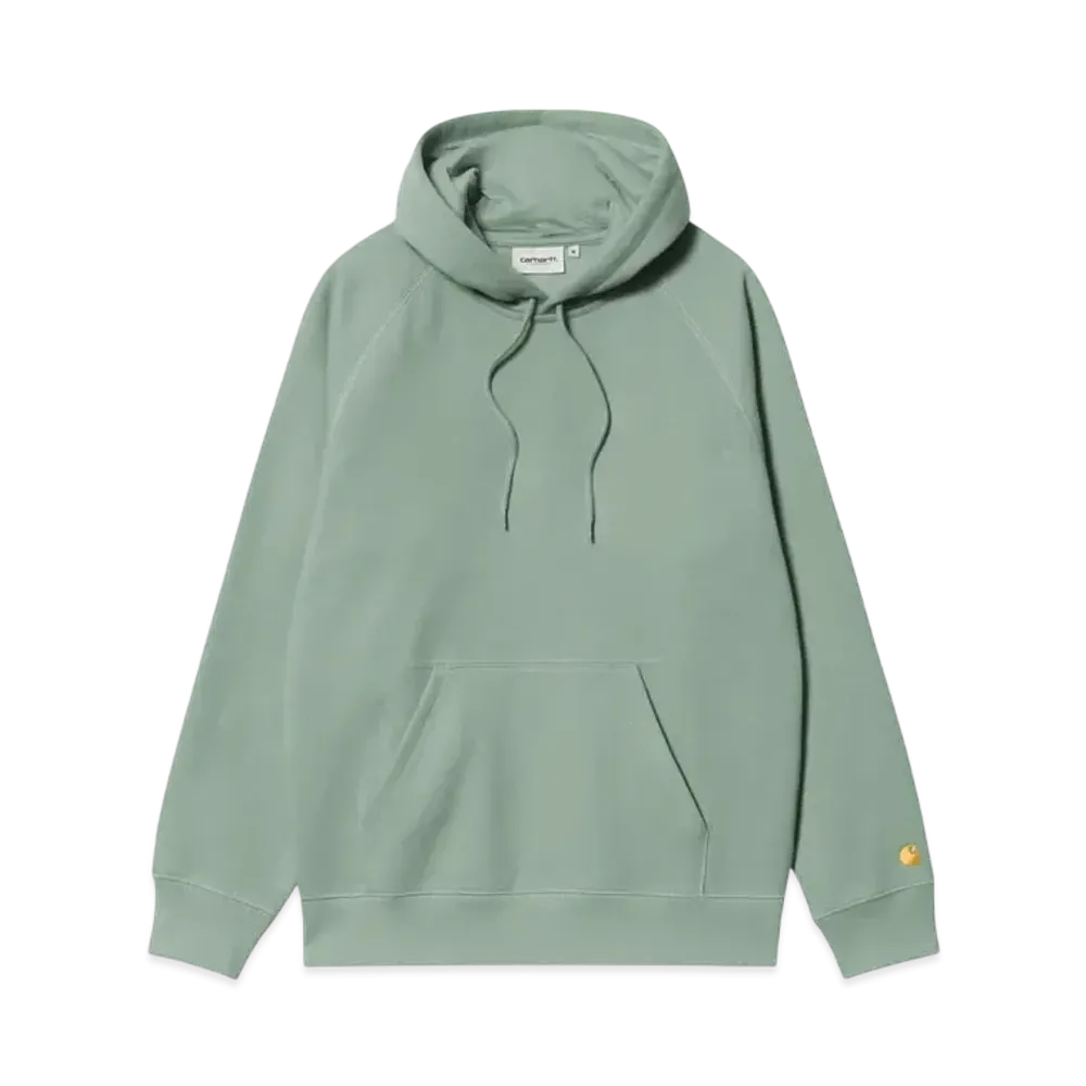 Carhartt WIP Hooded Chase Sweatshirt "Frosted Green / Gold"