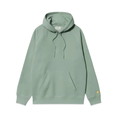 Carhartt WIP Hooded Chase Sweatshirt "Frosted Green / Gold"
