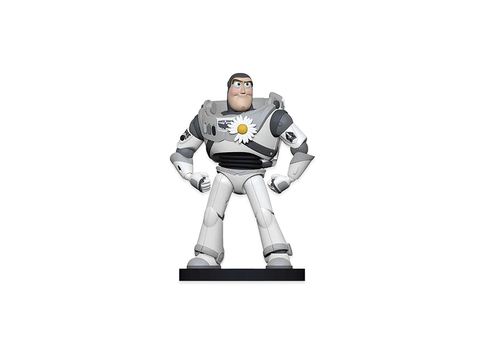 PEACEMINUSONE x Toy Story THE FIRST FAN The First Fan_Life Size Figure_Buzz "Gray" / G-DRAGON