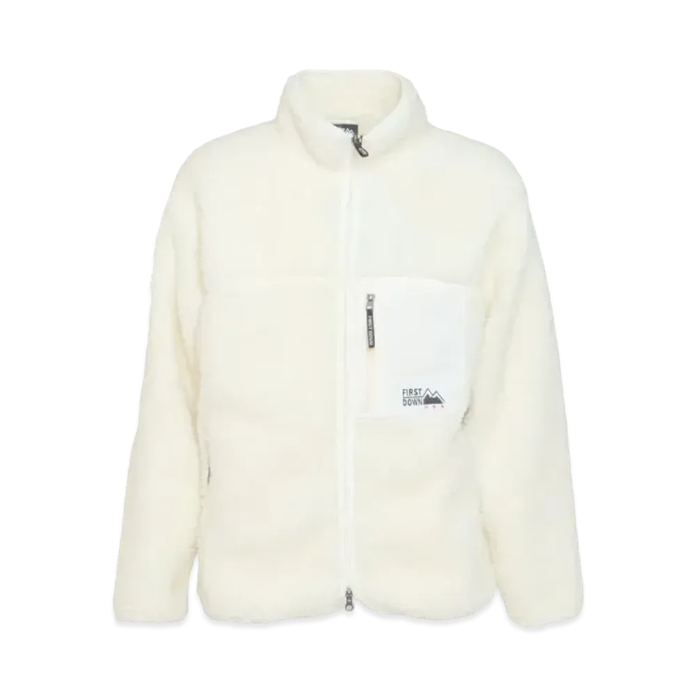 FIRST DOWN TUMBLING BOA BLOUSON "White"