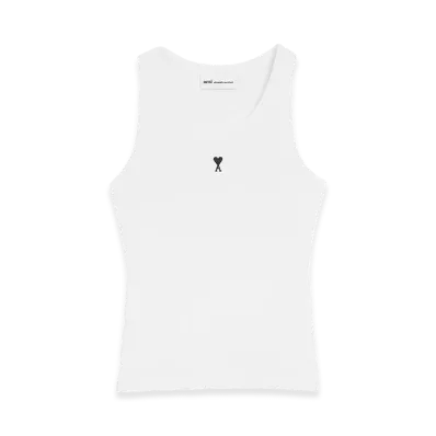 AMI PARIS Women's Ami De Coeur Tanktop "White"