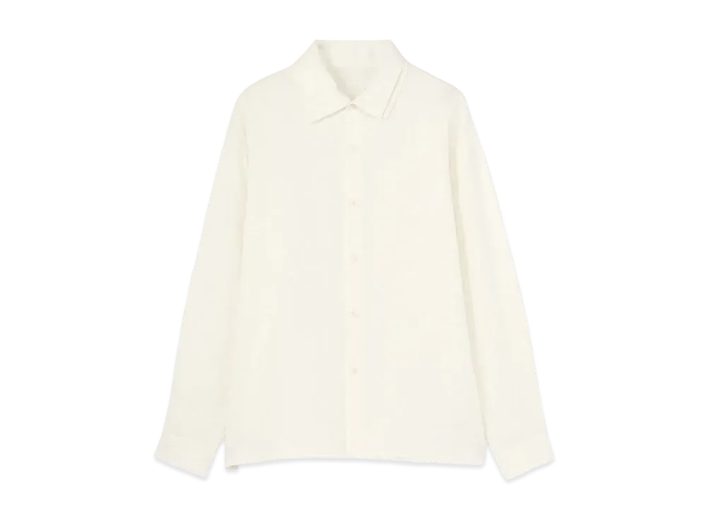 Yohji Yamamoto Y's LINEN WOOL LONG SLEEVE SHIRT "Off White"
