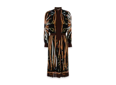 GUCCI Women's Silk Shirt Dress "Multi"