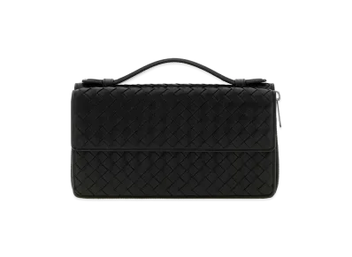 Bottega Veneta Leather Small Organizer "Black"