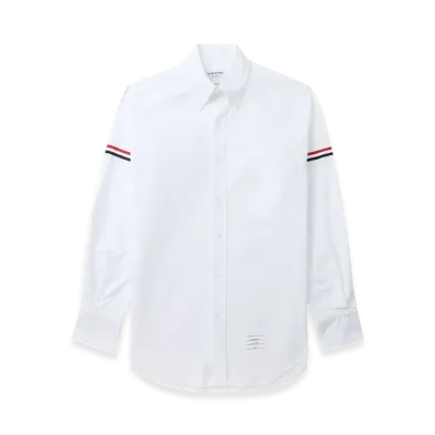 THOM BROWNE Oxford Armband Classic Shirt "White"