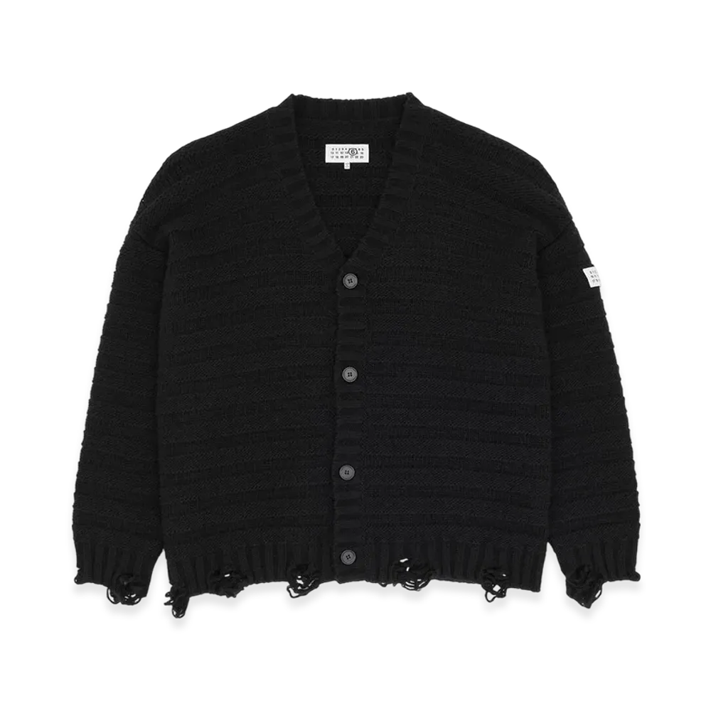 MM6 Maison Margiela Men's Wool Cardigan "Black"