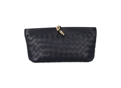 Bottega Veneta Women's Nappa Leather Andiamo Clutch "Black"