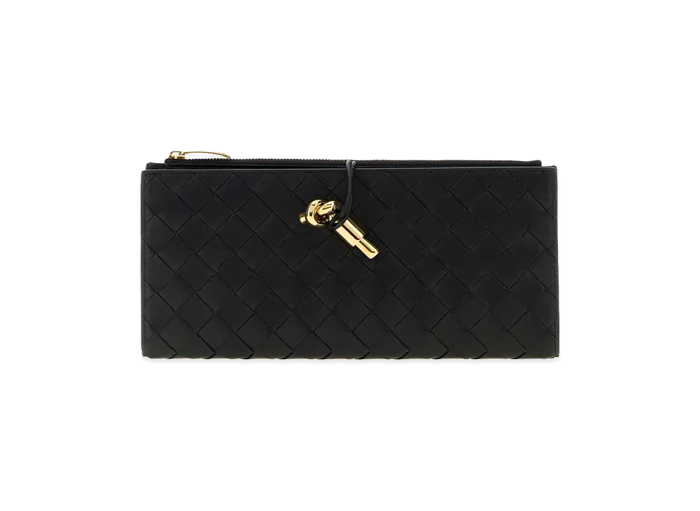 Bottega Veneta Women's Nappa Leather Andiamo Wallet "Black"