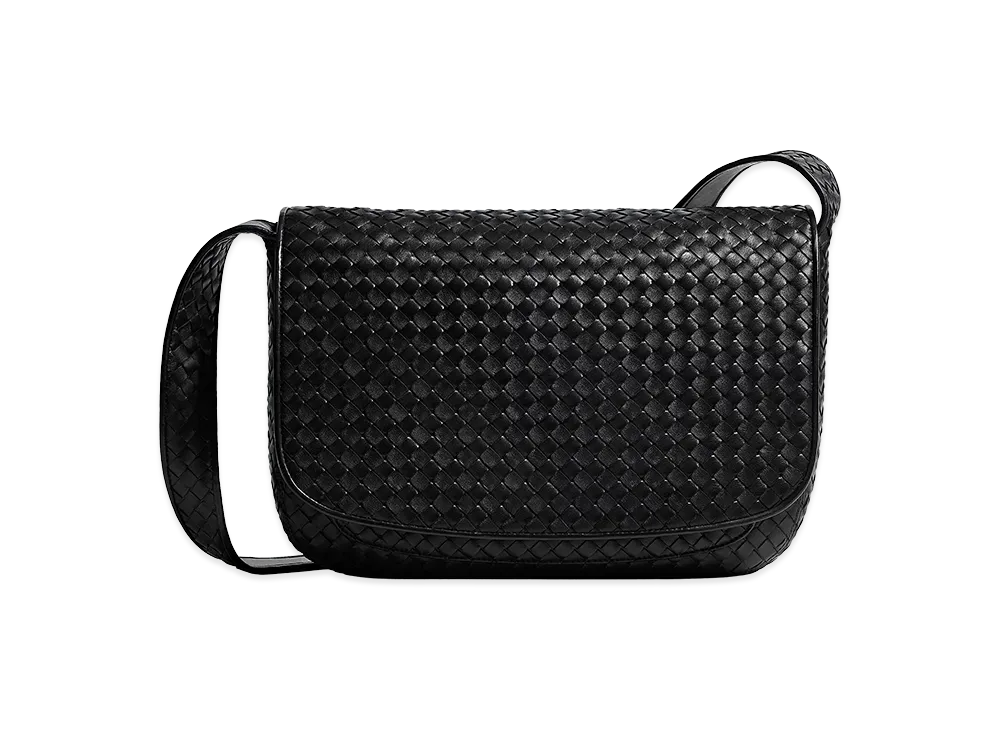 Bottega Veneta Messanger Intreccio "Black"