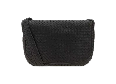 Bottega Veneta Leather Crossbody Bag "Dark Brown"