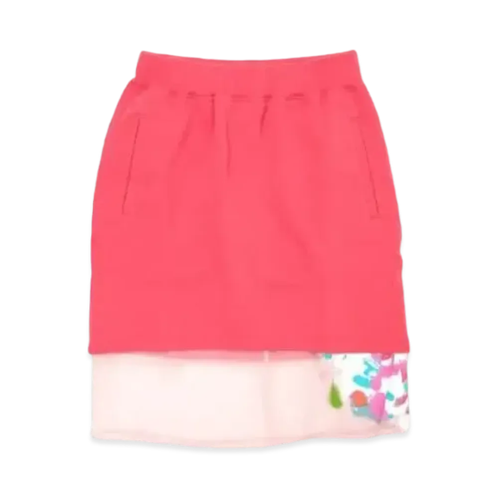 FACETASM Spraypaint Sweat Skirt "Pink"