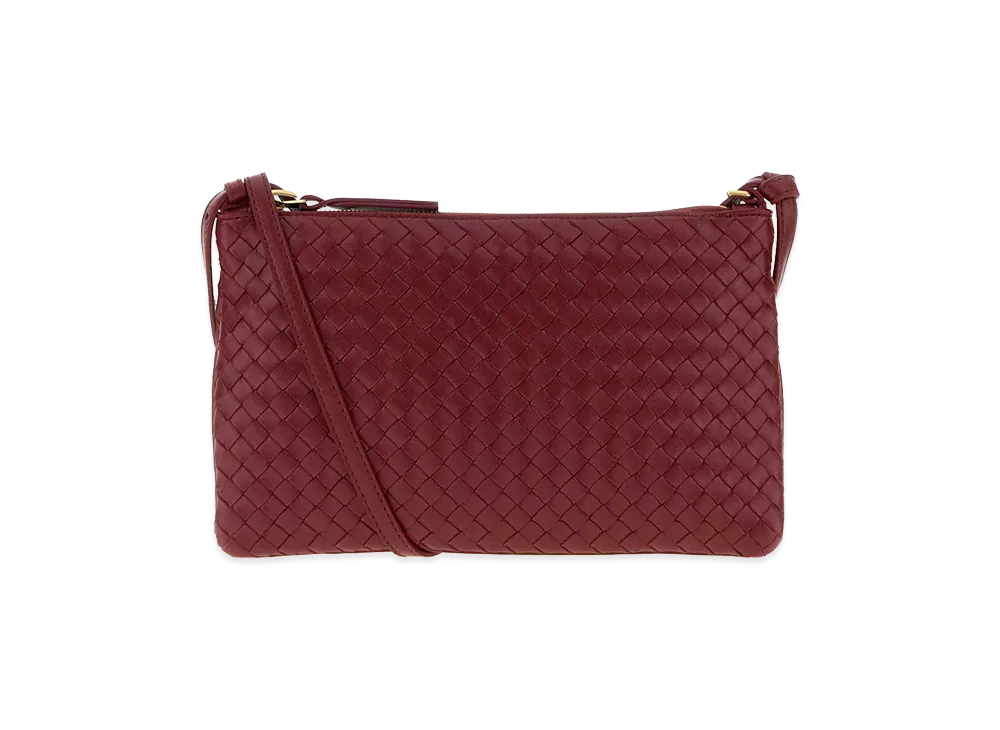 Bottega Veneta Women's Tiziano Leather Small Clutch "Red"