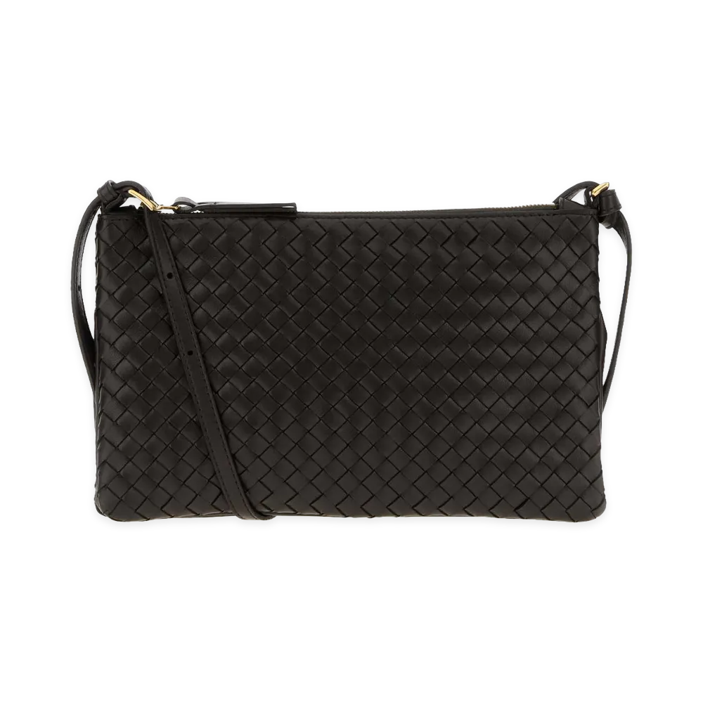 Bottega Veneta Women's Intrecciato Piccolo Medium Pouch "Espresso"