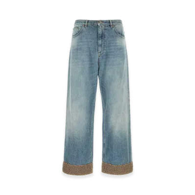 Valentino Denim Wide-Leg Jeans "Blue"