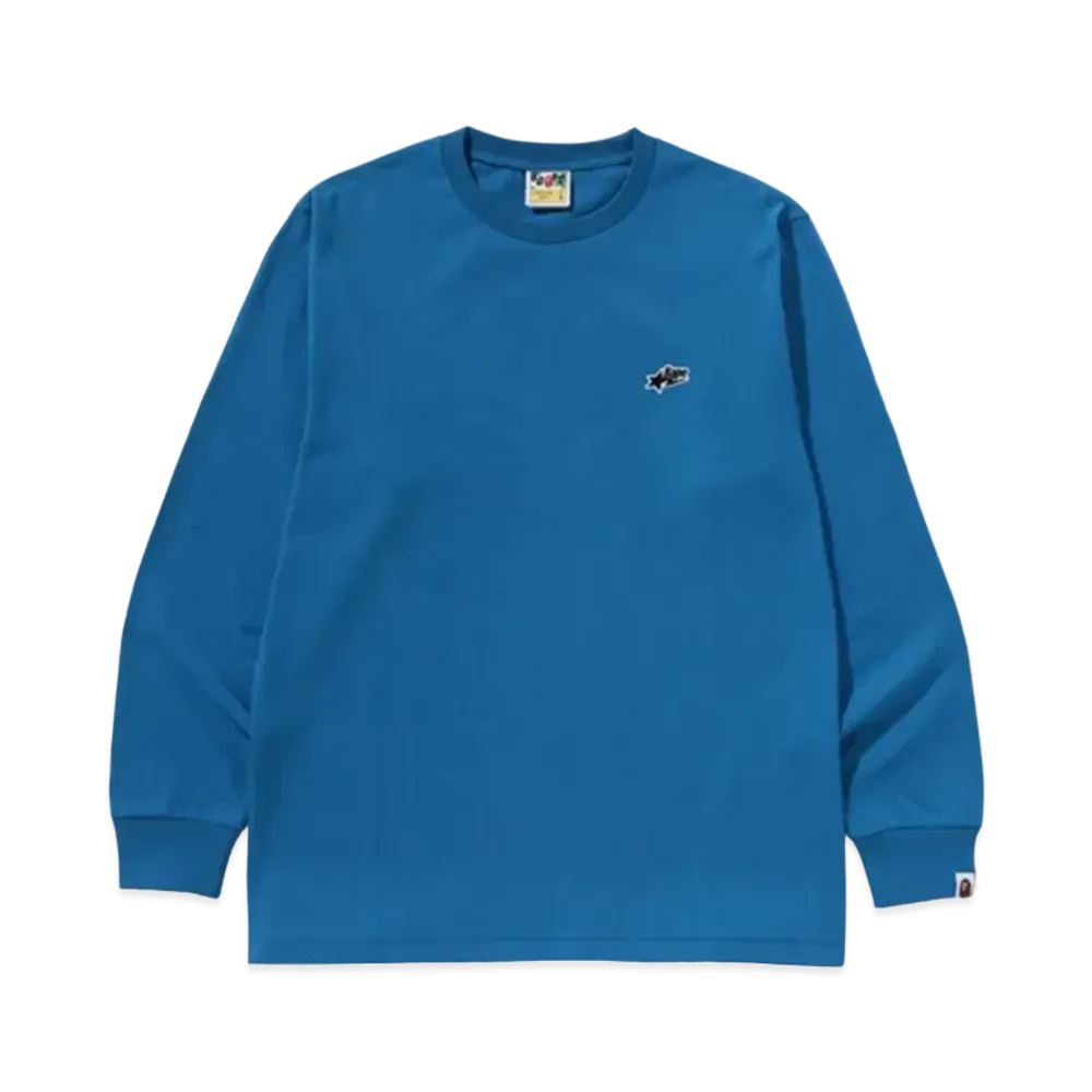 A BATHING APE Sta One Point Ls Tee "Blue"
