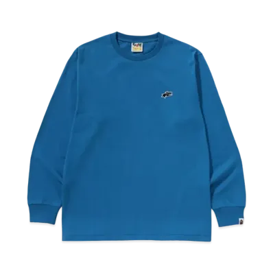 A BATHING APE Sta One Point Ls Tee "Blue"