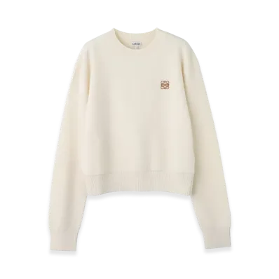 LOEWE Women's Crew-Neck Knit "Ecru"