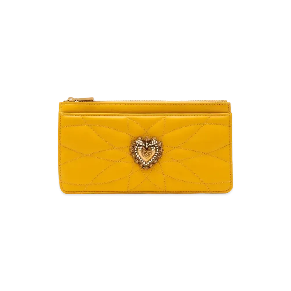 Dolce&Gabbana Devotion Large Card Holder "Mustard"