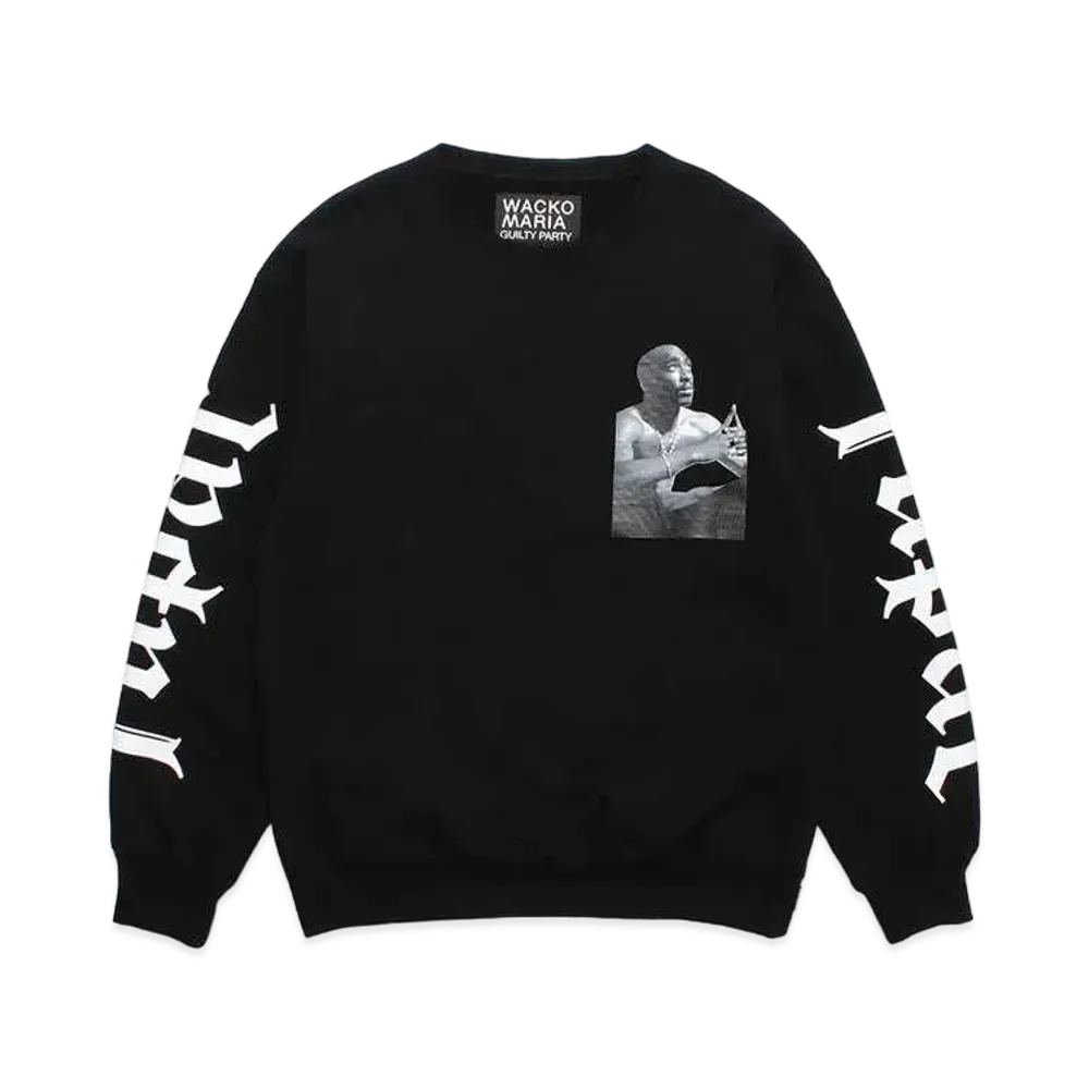 WACKO MARIA 2Pac / Heavy Weight Sweat Shirt #1 "Black"