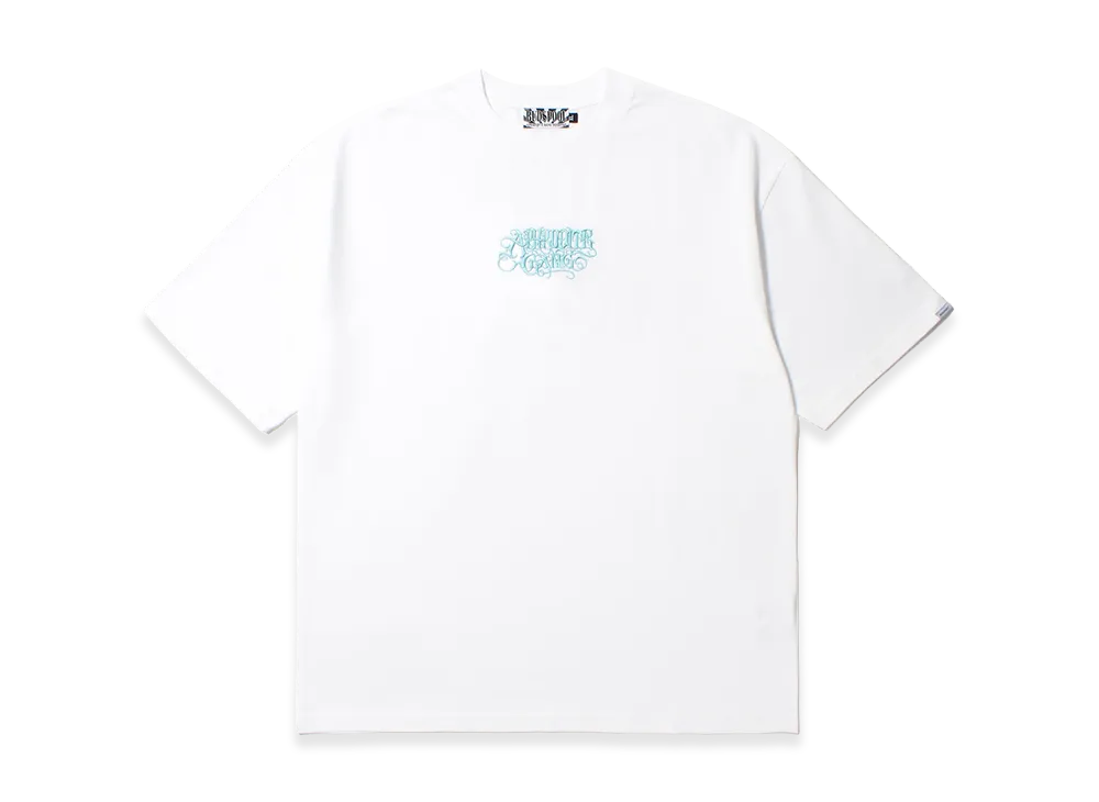 APHRODITEGANG Classic Logo Embroidery S/S Tee "White/Blue"