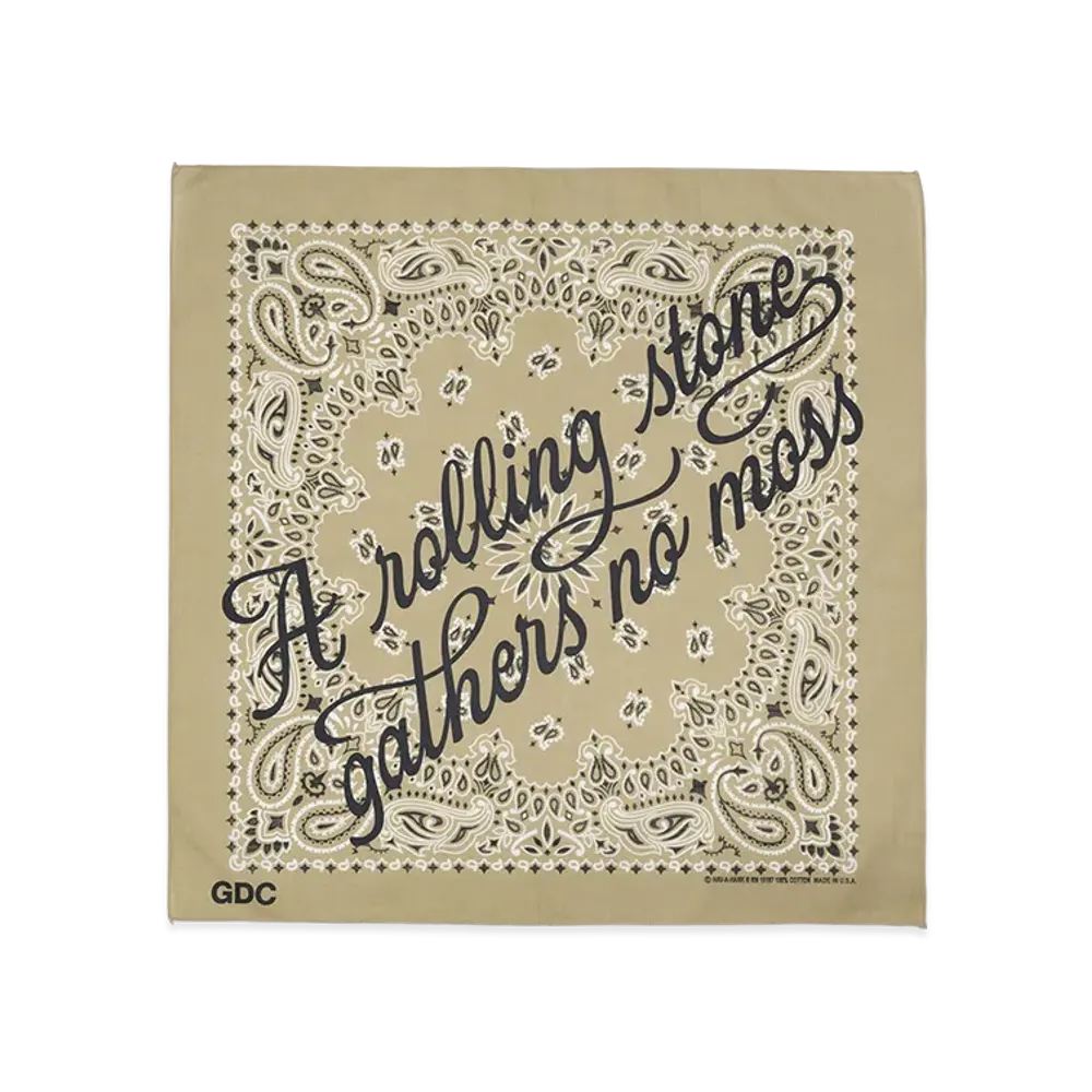 GDC x Hav-A-Hank Logo Bandana "Beige"