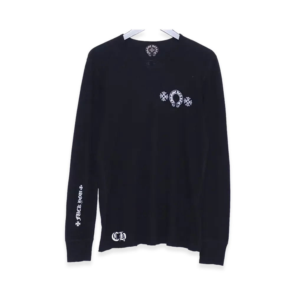 Chrome Hearts Old Horseshoe CH Plus Thermal L/S T-Shirt "Black"