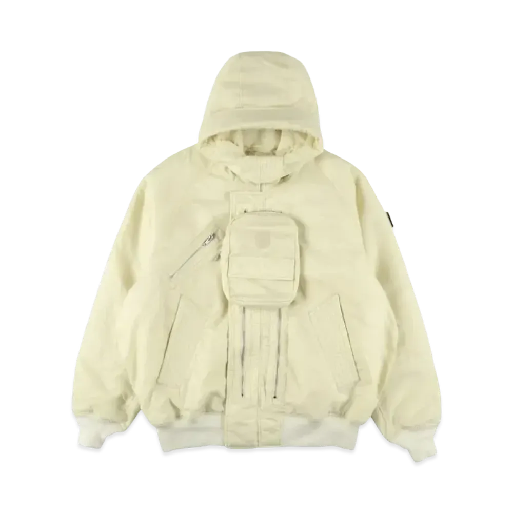PHINGERIN Elevation Hooded Bomber Jacket "Off White"