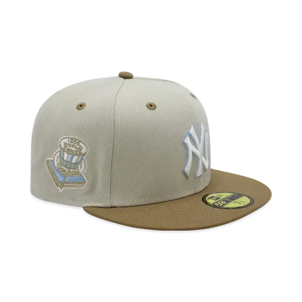 NEW ERA x THE CAP 'Sandy Beach' 59Fifty New York Yankees "Stone/Khaki"