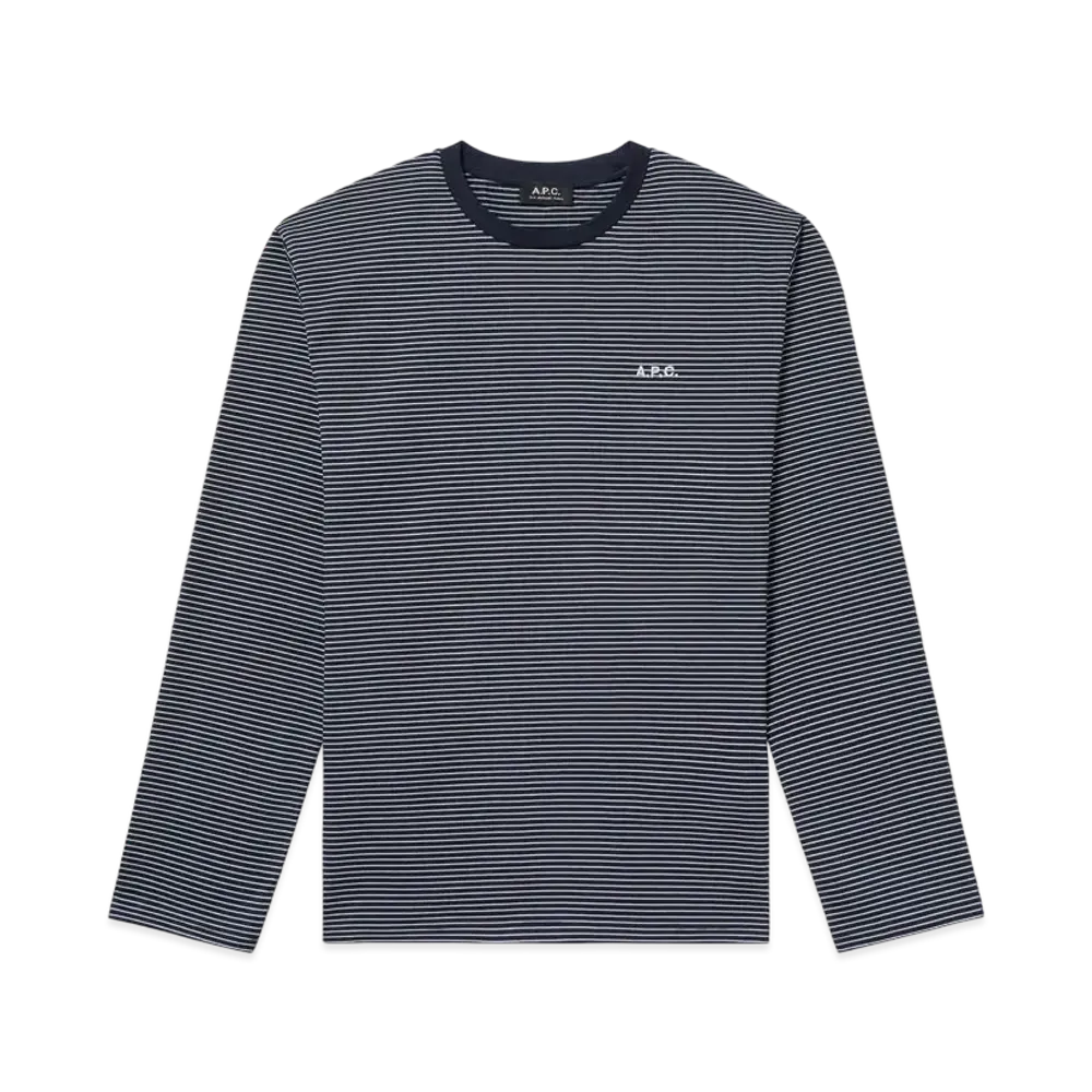 A.P.C. Ellison Long Sleeve T-Shirt "Dark Navy"