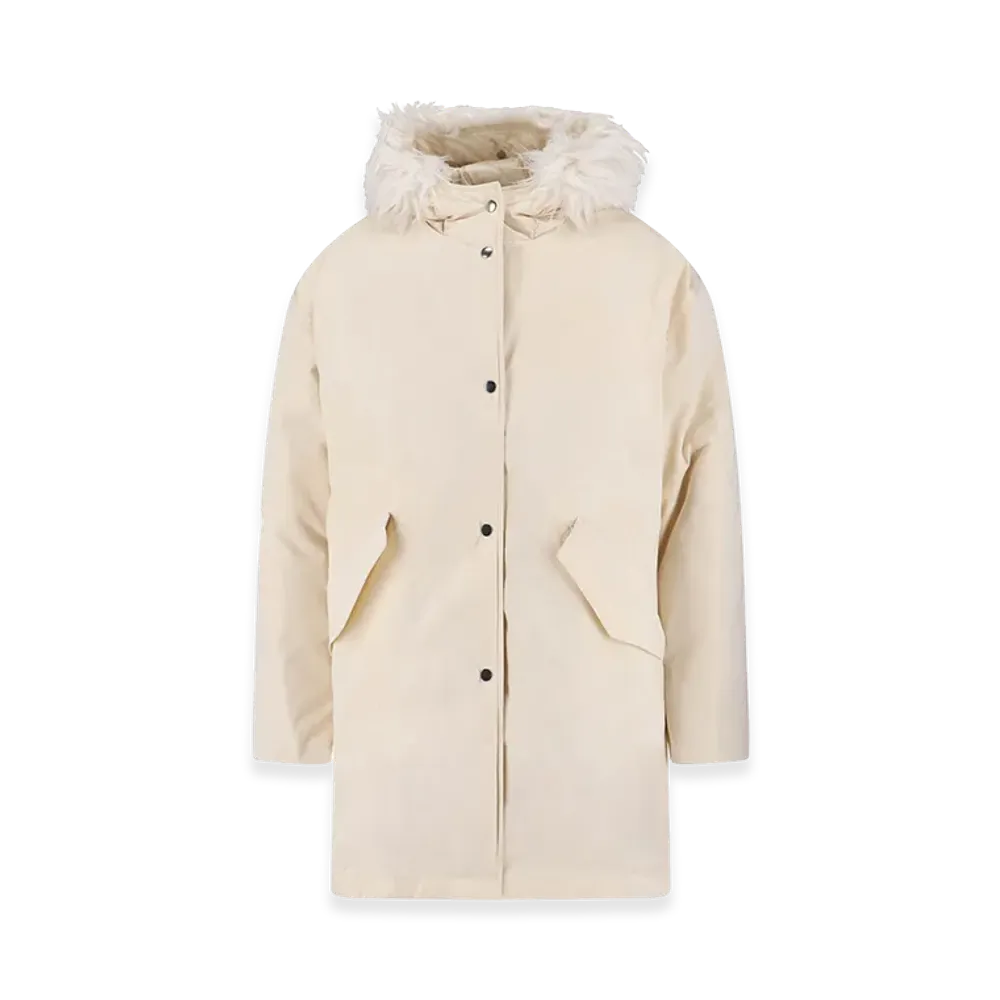 Jil Sander Women's Parka With Faux Fur "White"