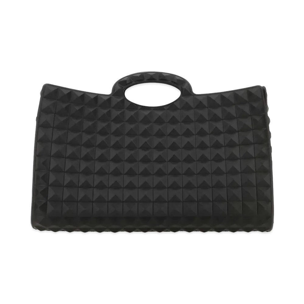 Valentino Rubber Le Troisieme Shopping Bag "Black"