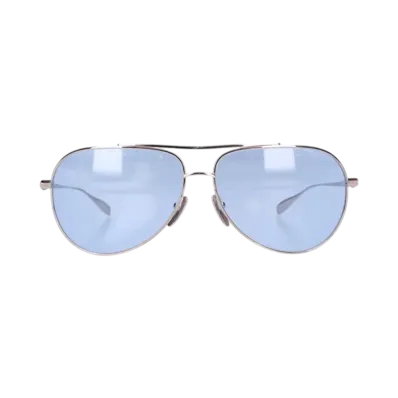 Chrome Hearts STAINS IV Dagger Temple Teardrop Sunglasses "Silver/Blue"