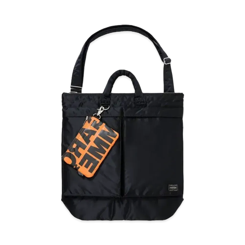 PORTER x COMME DES GARCONS Tanker Helmet Bag (M) "Black" 381-17404