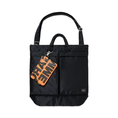 PORTER x COMME DES GARCONS Tanker Helmet Bag (M) "Black" 381-17404
