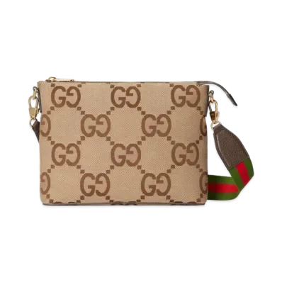 GUCCI Jumbo GG Messenger Bag "Camel/Ebony"