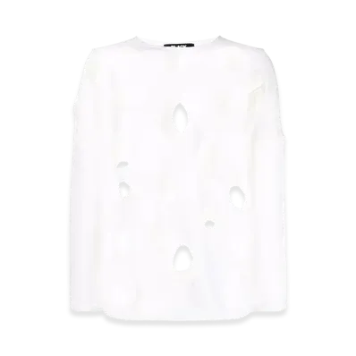 BLACK COMME des GARCONS Cut-Out Pullover "Black"