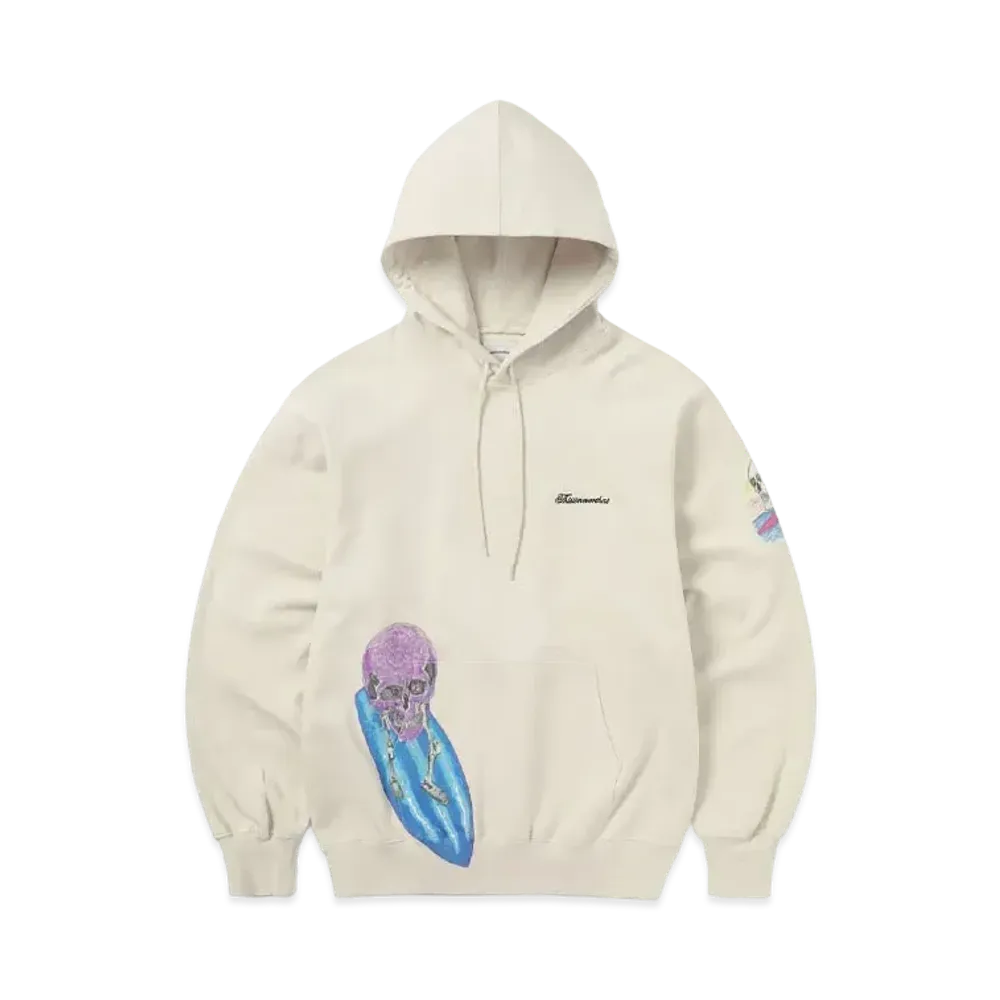 thisisneverthat Surfing Skull Hoodie "Natural"