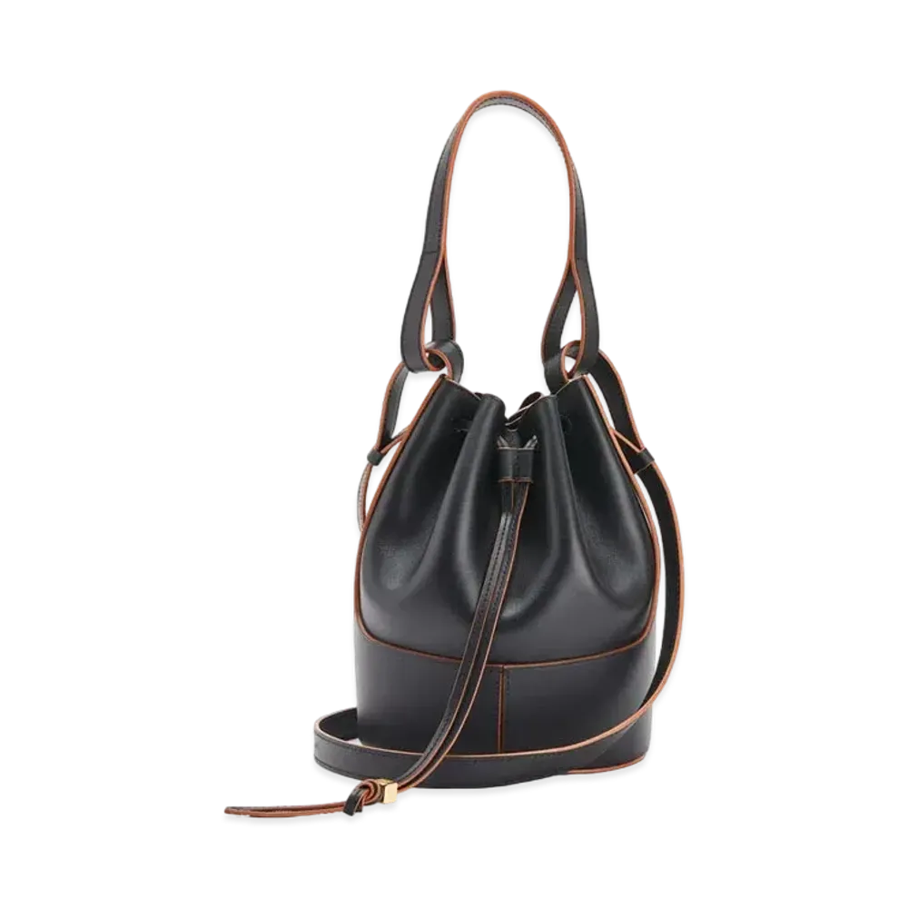 LOEWE Small Balloon Bag In Nappa And Calfskin "Black"