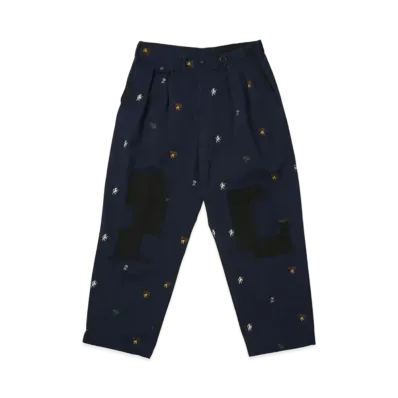 PALACE x BEAMS Plus Pleated Trousers Twill "Navy"