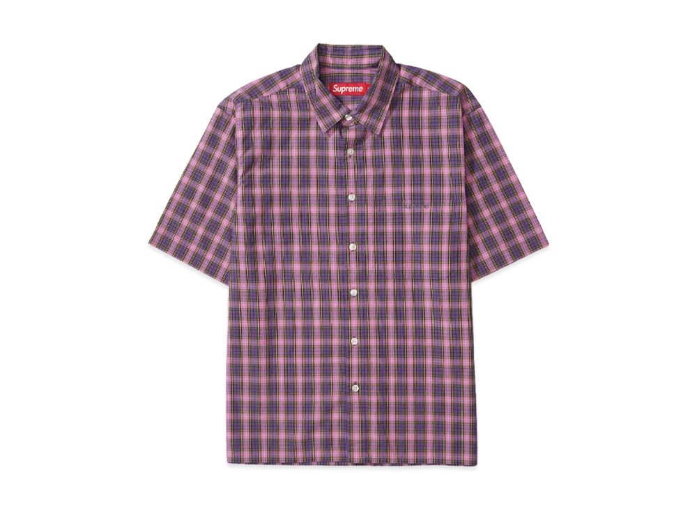 Supreme Mini Plaid S/S Shirt "Purple"