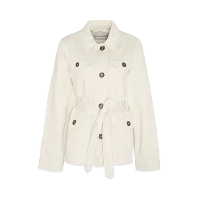 Barbour Tilly Cotton 4-Pocket Safari Jacket "Cream"